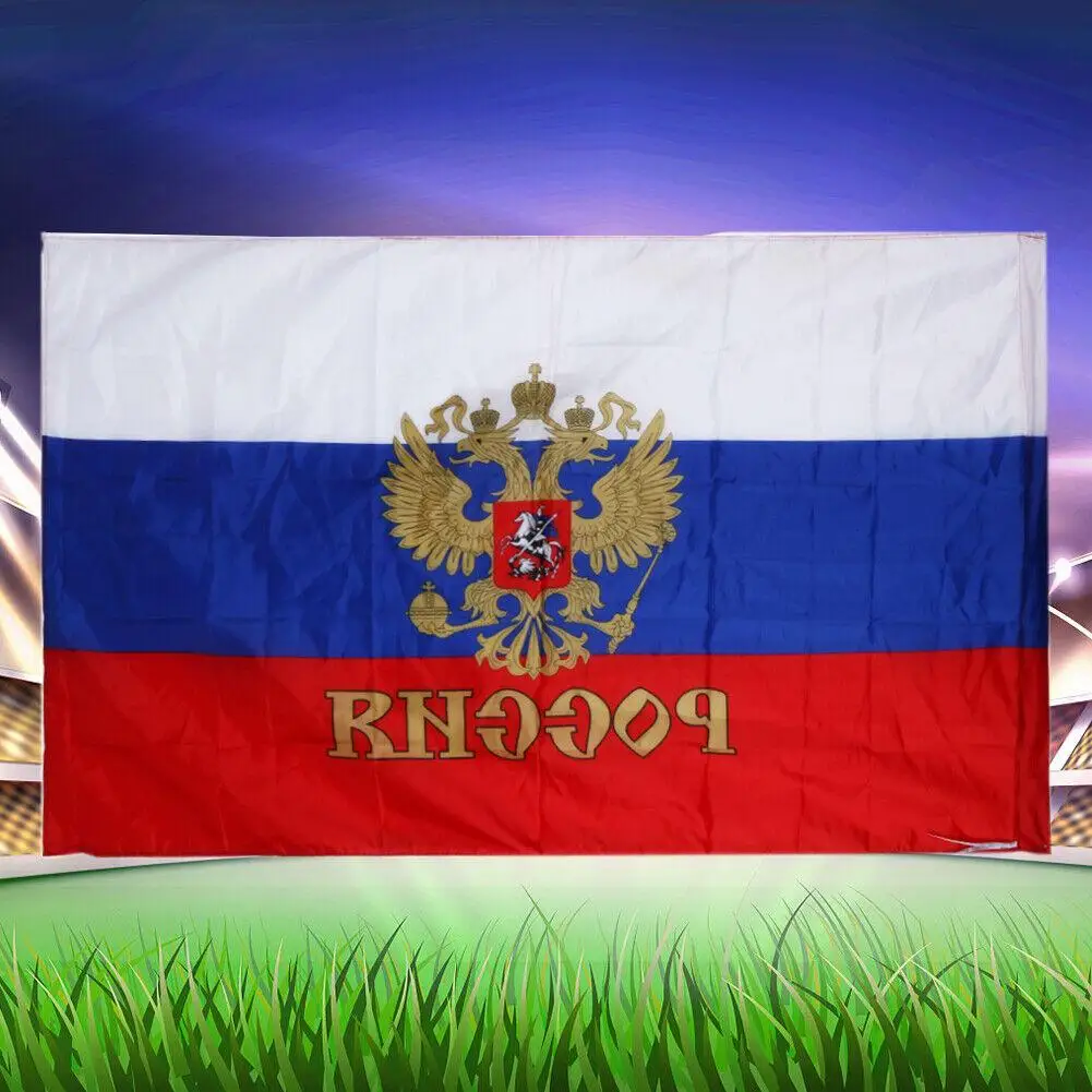 90x150cm Hanging Russian National Flag Big Size Polyester Russia National Country Flag Banner For Festival Home Decoration