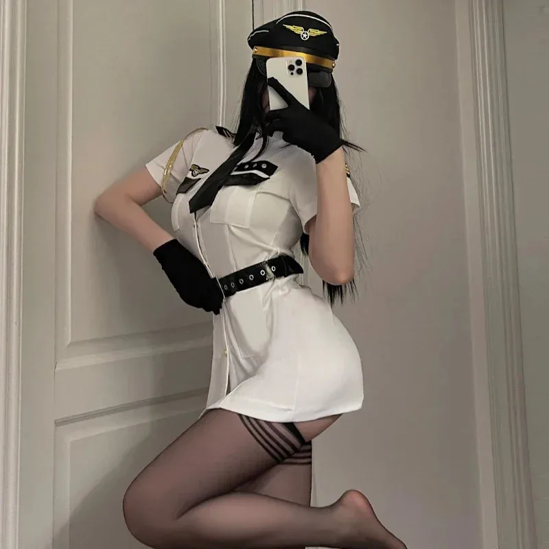 زي ضابط شرطة مثير للنساء، فستان حفلات أنيق للهالوين والكرنفال، زي تنكري، مجموعة ملابس داخلية رائعة،