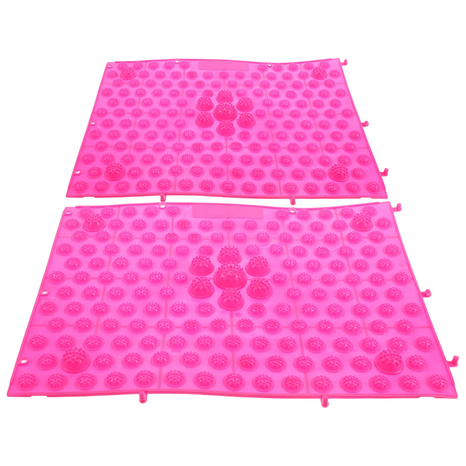 

2 шт. ковриков для акупрессуры стоп, розовые, большие, прямоугольные, из ТПЭ, для ванной, йоги, улицы, снятия стресса, нескользящие