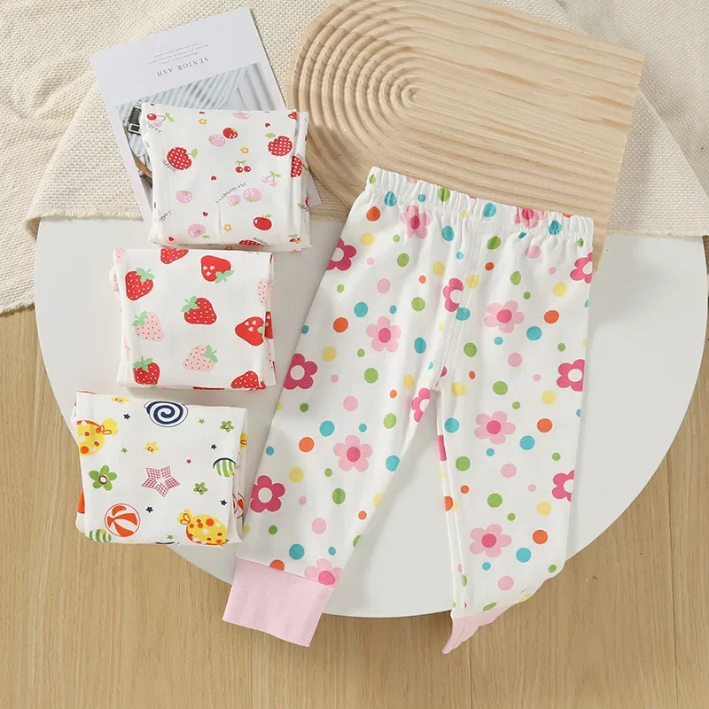 Children's underwear long cotton boys and girls autumn and winter baby pajama pants home leggings