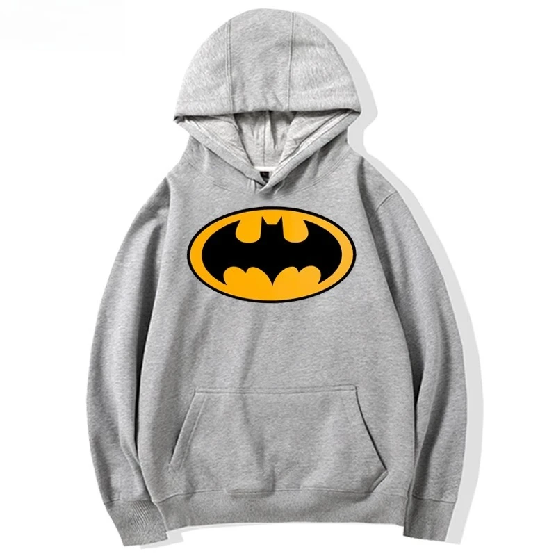 سترة باتمان للرجال بغطاء للرأس عصرية مارفل سوبرمان بأكمام طويلة وفضفاضة وغير رسمية ومتعددة الاستخدامات