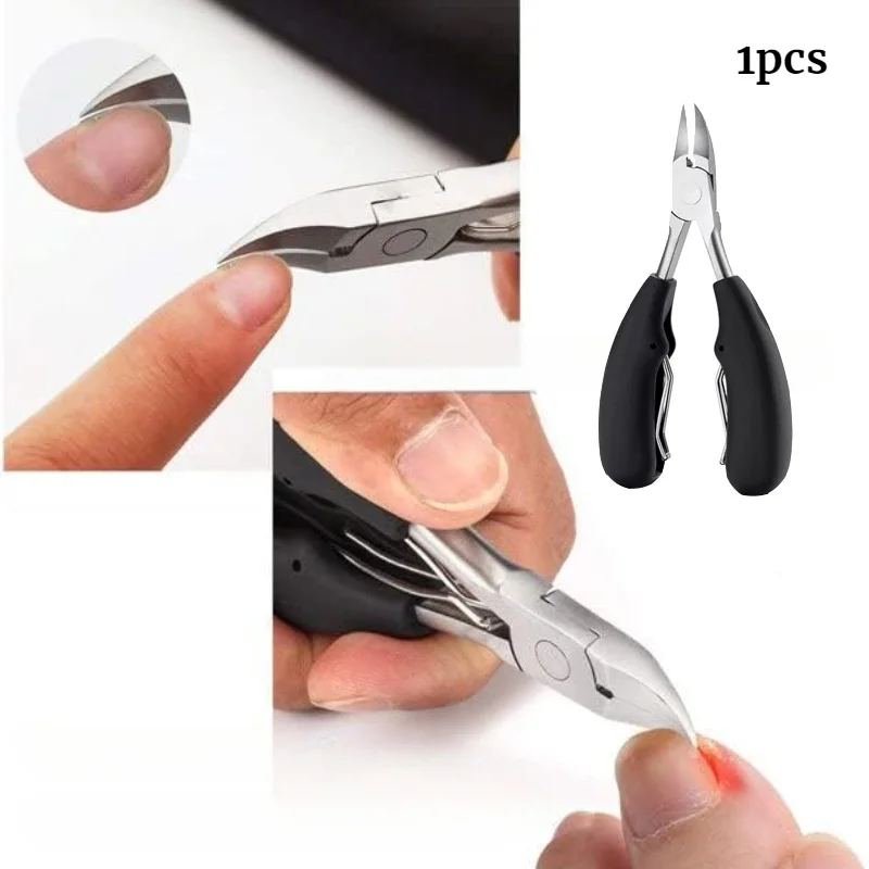 1pcs Stainless Steel Paronychia Toenail Clippers Ingrown Cuticle Edge Nails Cutters Eagle Nose Scissor Pedicure Tools