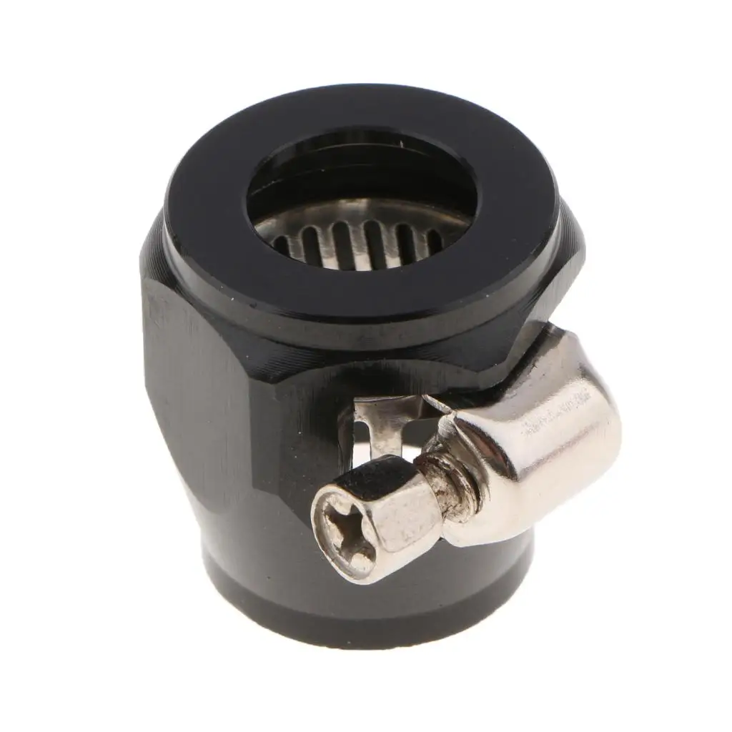 Metal Fuel Oil Water Pipe Clamp Clip AN8 Hose End Finisher Durable Connect Fitting for Flexible Fuel Line and Engine Maintenance