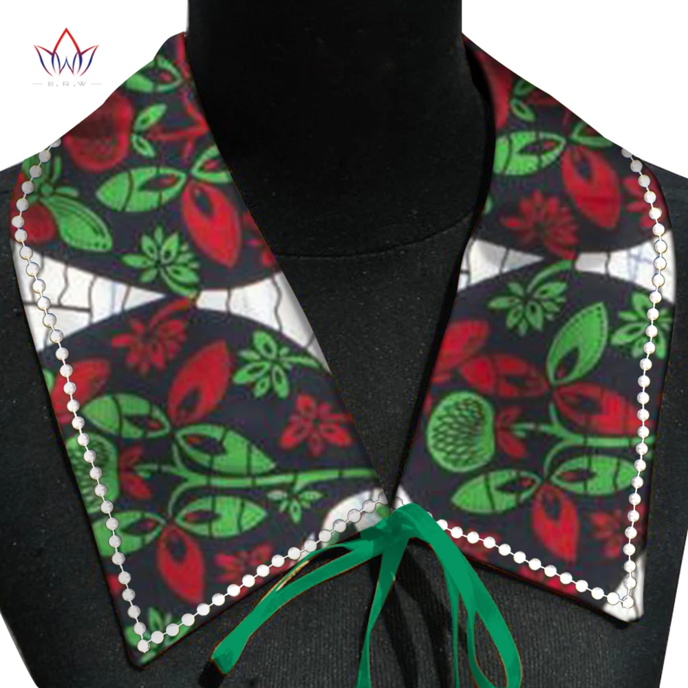 

Fashion African Print Cravat Ankara Peals Women Clothing Decor Necklace Collor Ankara Fabric Cravat Accessories wyb649