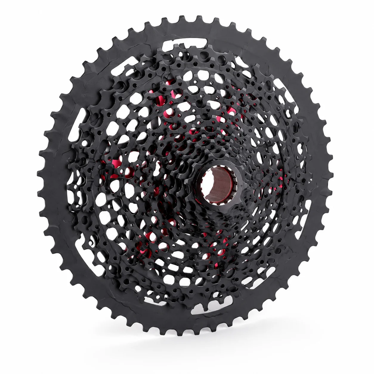 BOLANY 12 Speed XD MTB Cassette 9-50T Wide Ratio Black Bicycle Sprocket with Hollow Aluminum Alloy Carrier for Mountain Bike