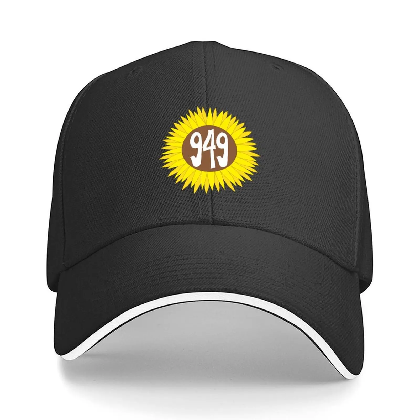 

Hand Drawn California 949 Area Code Sunflower Baseball Cap birthday Luxury Man Hat designer cap Men's Women's