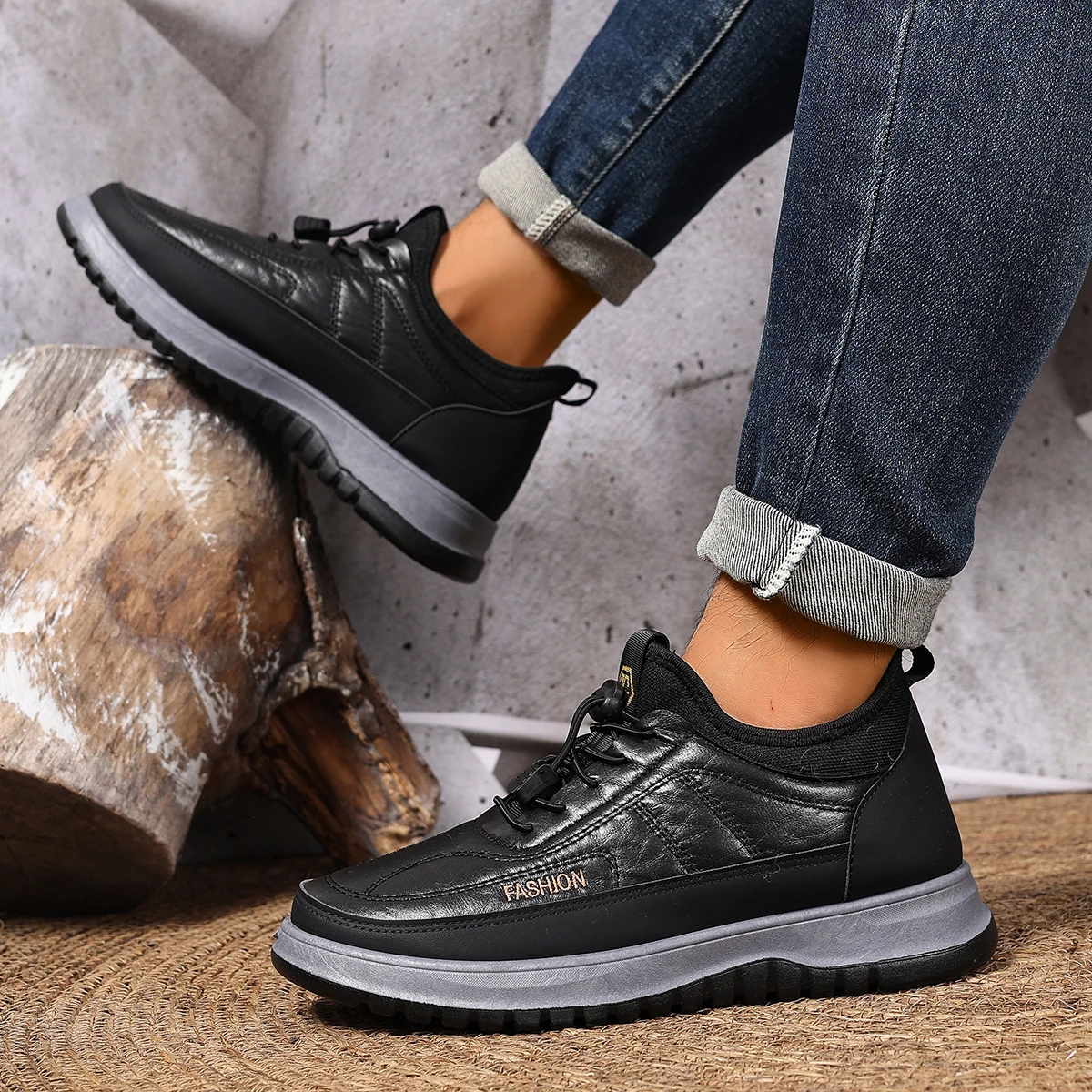 2025 شتاء جديد الرجال المضادة للانزلاق أحذية قطنية في الهواء الطلق عادية دافئة أحذية قطنية مريحة دائم شحن مجاني الرجال القطن #2