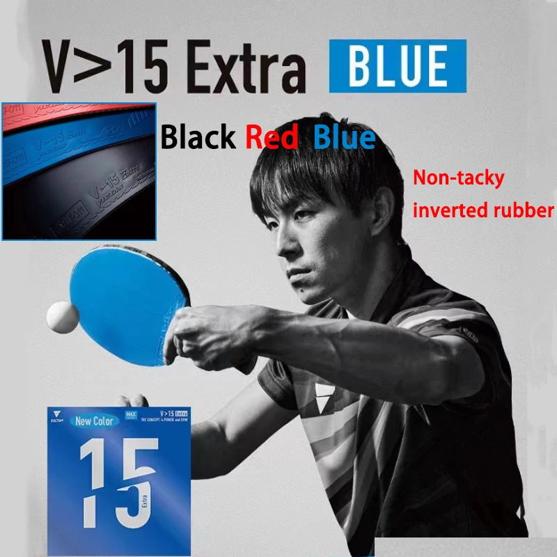 

Victas Table Tennis Rubber Sheet Pips in Non-tacky Inverted Rubber High-end V15 Extra Inner Energy Rubbers Fast Attack&Loop