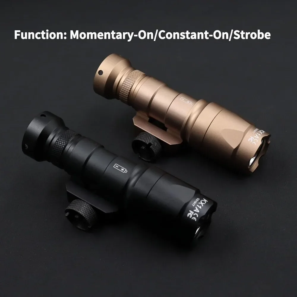 Linterna LED táctica M300A, equipo Airsoft de alta potencia para caza al aire libre, luz de explorador, arma, luz apta para riel de 20mm