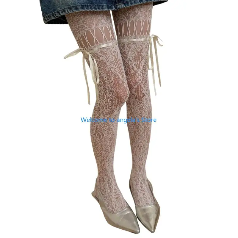 X4YC 女性のガーターベルトタイツ柄網タイツサイハイストッキングタイツハイウエストパンストサスペンダーパンストギフト