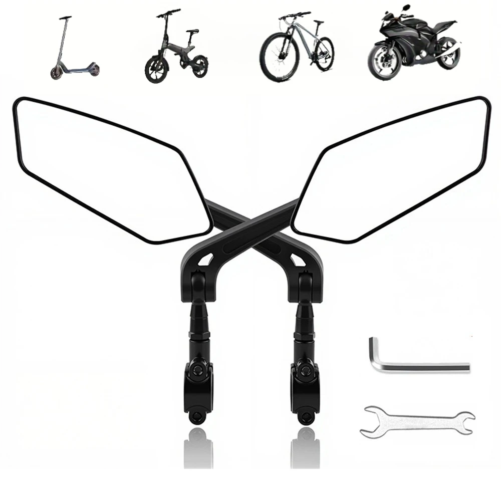 2PCS 360 Rotierenden Fahrrad Spiegel Breite Palette Einstellbar für Fahrrad Elektrische Reflektor Reflektor Retrovisor Moto Für Fahrrad