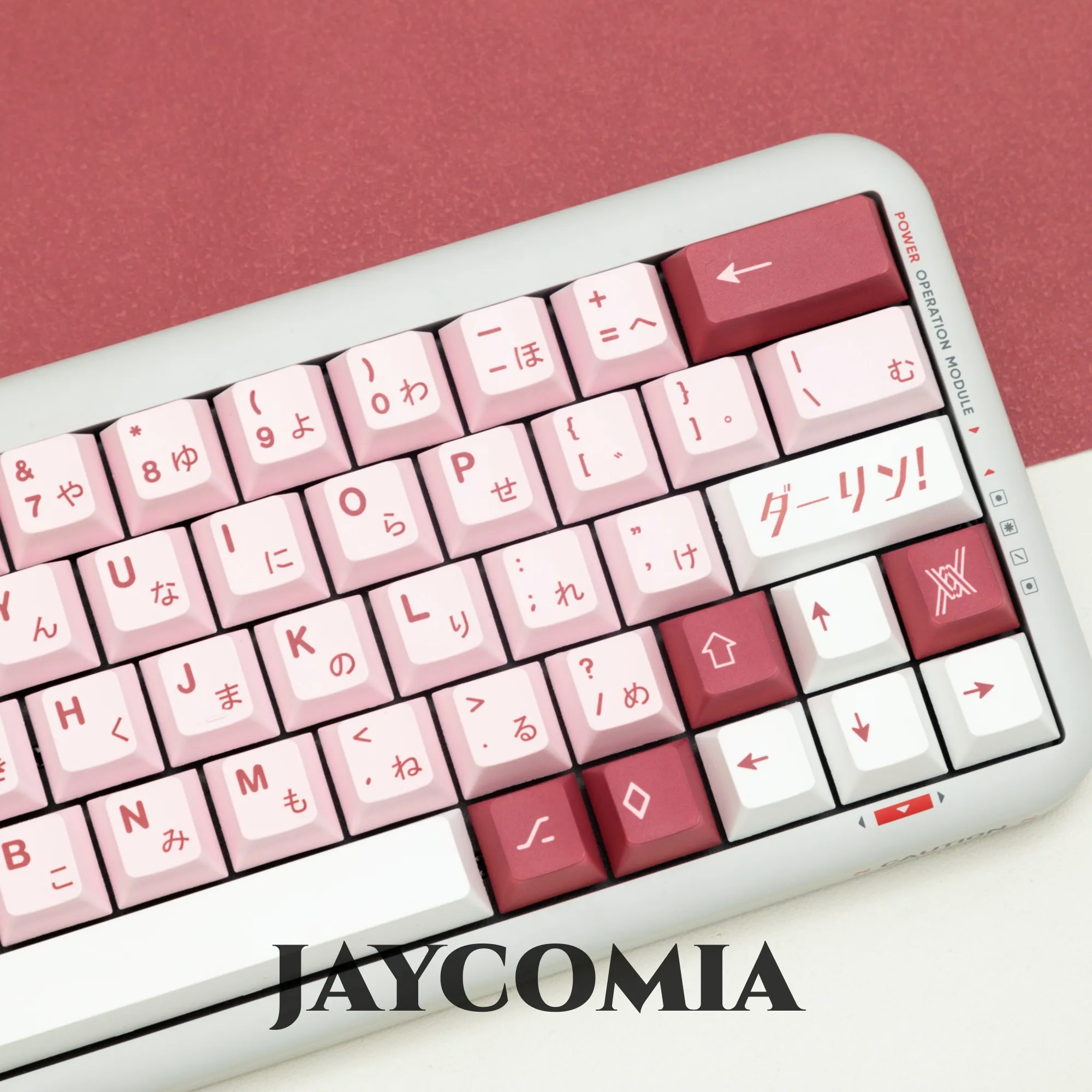 Imagem -05 - Pbt Keycaps Darling Cherry Profile Dye Sub Keycap para Jogos Teclado Mecânico Japonês 144 Teclas Personalizado Faça Você Mesmo Gk68 Tampões de Chave