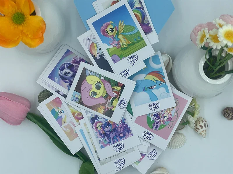 40pcs My Little Pony Card Cute and Fun LOMO Card HD Pattern Rainbow Pony Daisy Luna Twilight Sparkle Peripheral Girl Gifts