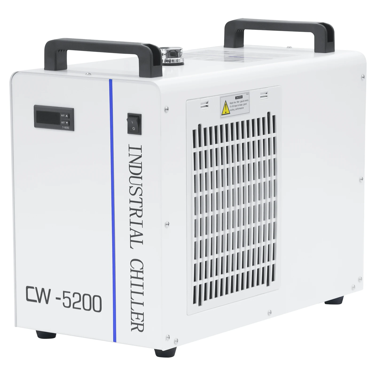 

VEVOR CNC IndustrialWaterChiller,CW-5200CW-5000LaserEngraverMachineWaterCoolerFor80W-130WCO2GlassLaserTubeCooling