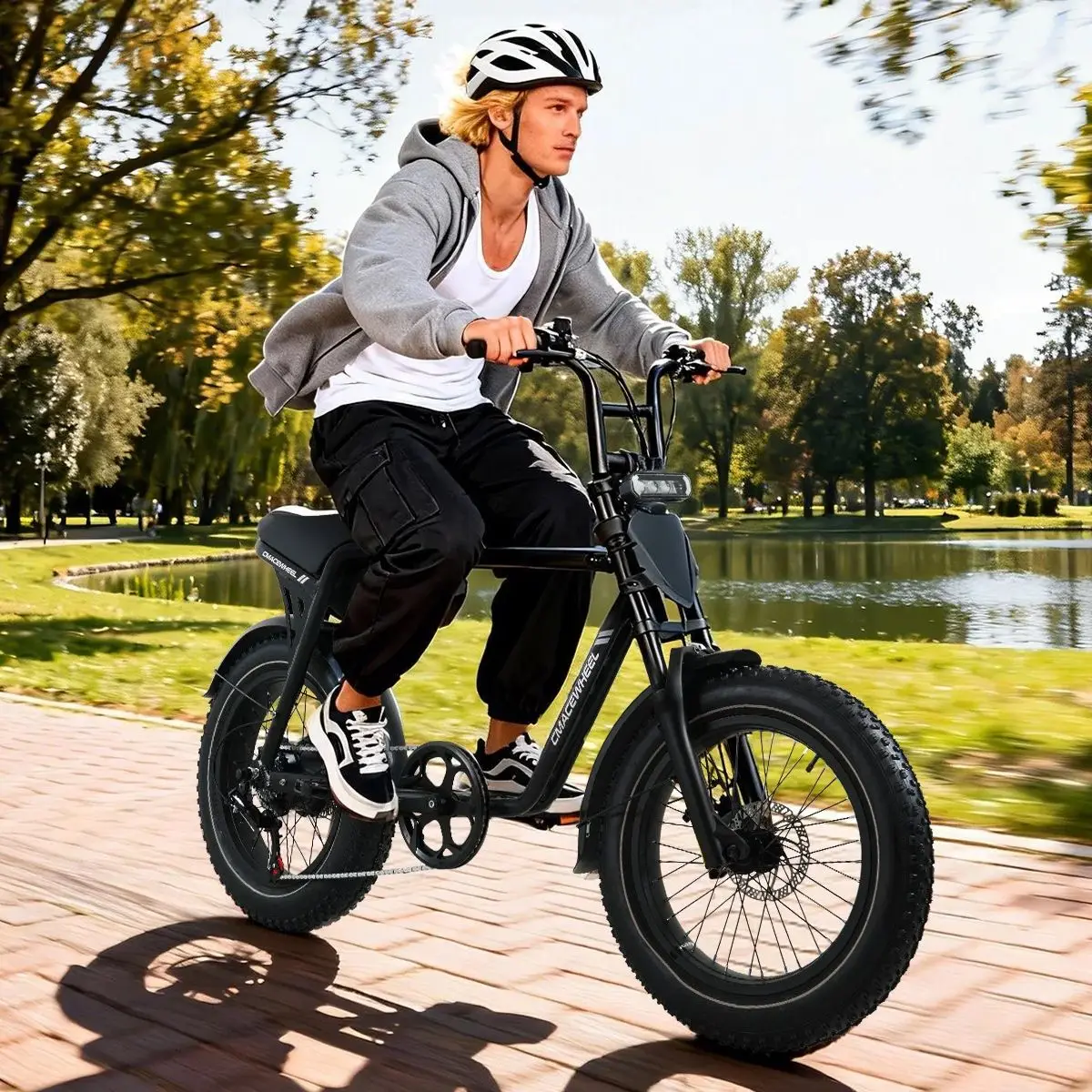 

Электровелосипед cmaccewheel K20 с колесами 20*4.0 дюйма, фэтбайк для взрослых, 950 Вт пиковая мощность, 48В 17Ач