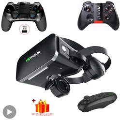 VR Glasses Virtual Reality 3D Bluetooth Headset Smart Phone Helmet Smartphone Goggles Devices Lenses Headphones Viar Game Viewer