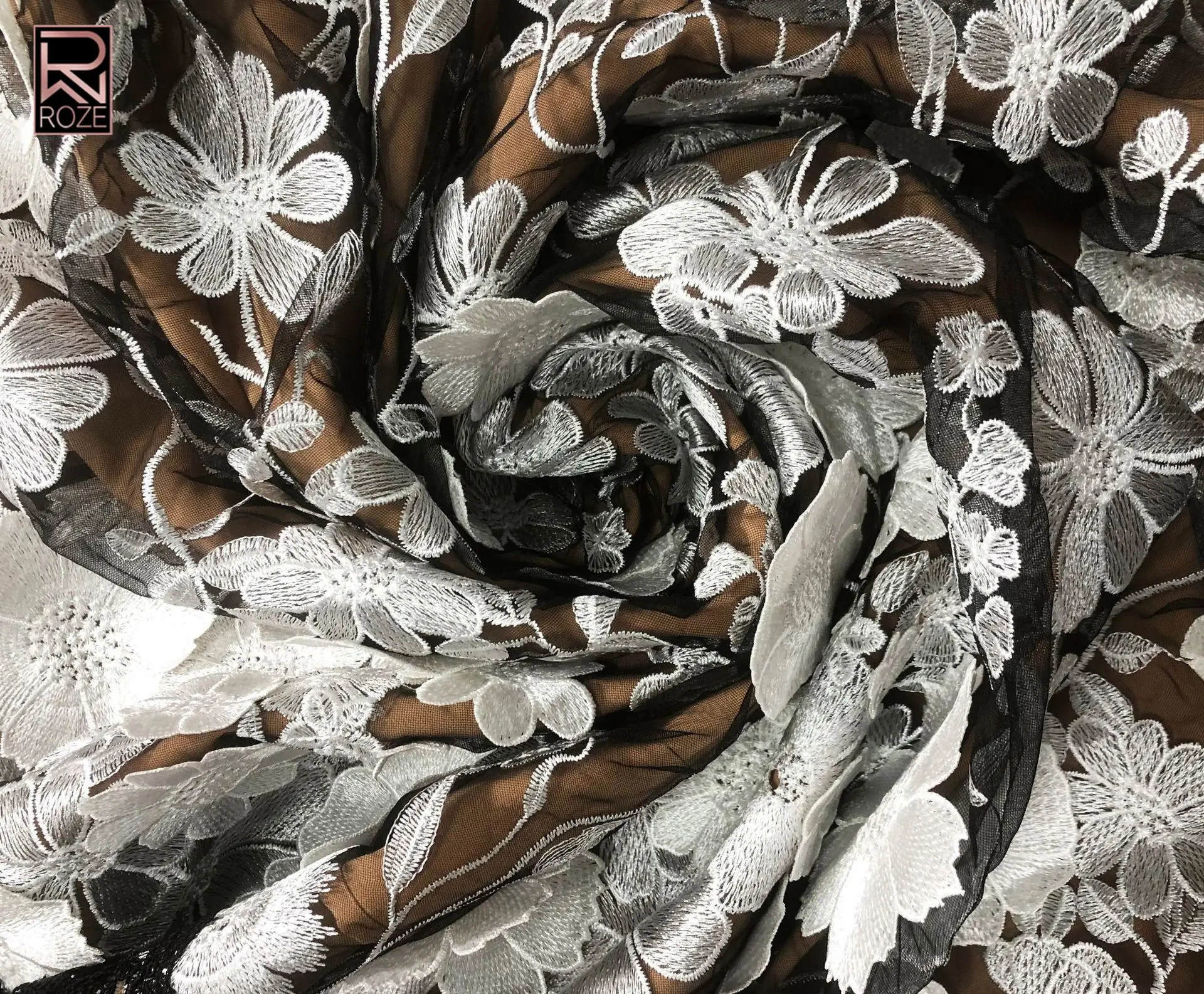 Robe dos nu florale collage – Robe dos ouvert et cintrée à la taille, robe d'ouverture de galerie