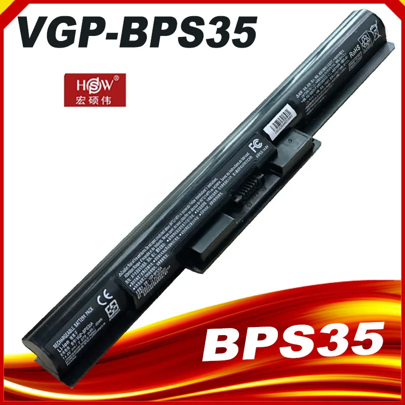 VGP-BPS35A Laptop Battery For SONY VAIO Fit 14E 15E SVF1521A2E SVF15217SC SVF14215SC SVF15218SC BPS35 BPS35A 14.8V