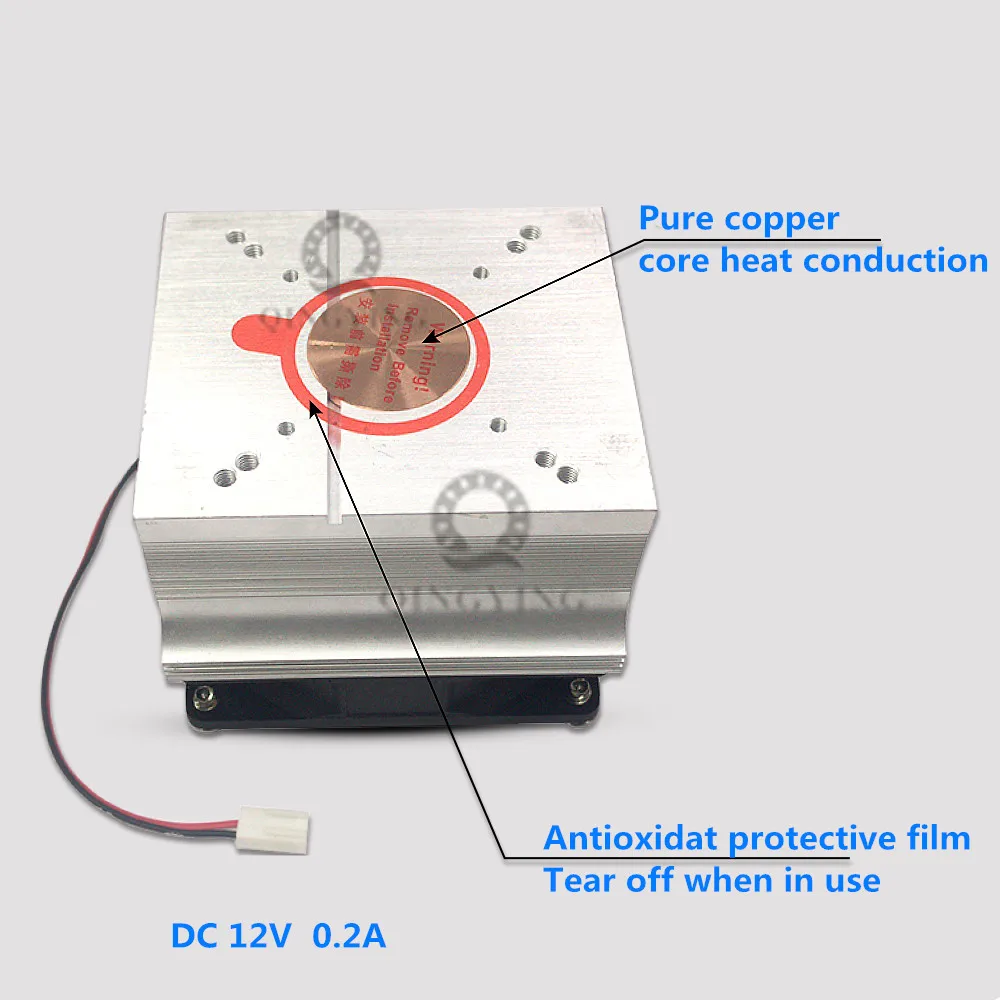 QINGYING 1pcs LED chip Radiator Beads Heatsink Aluminum Heat Sink Cooling Cooler Fit LED Transistor Module Power PCB Heat Dissi