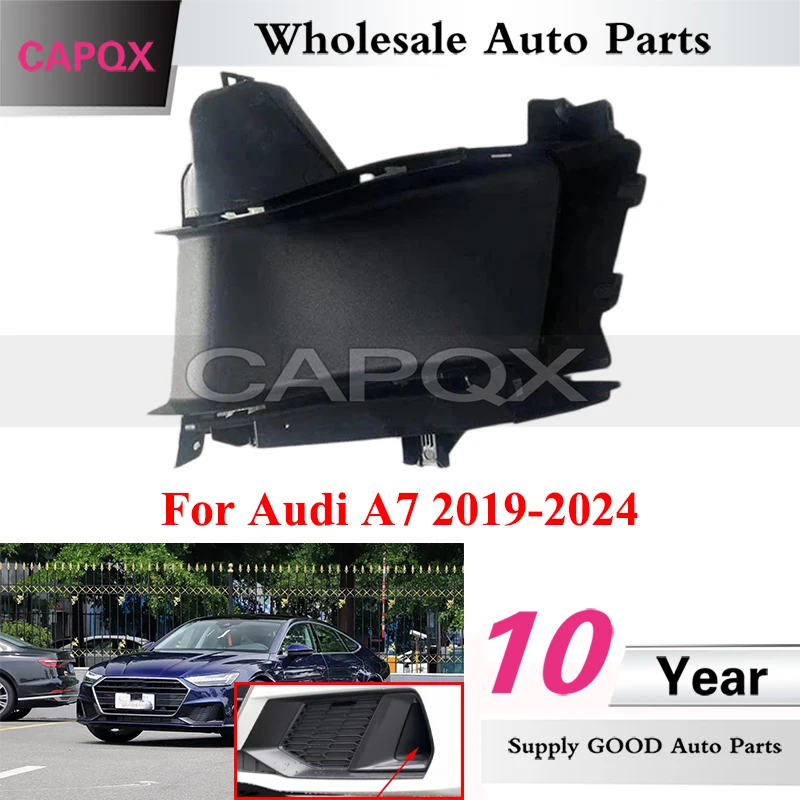 

Foglight Frame Cover Plate For Audi A7 2019-2024 Fog Light Grille Air Guide Bracket Front Bumper Air Intake Vent Trim Panel