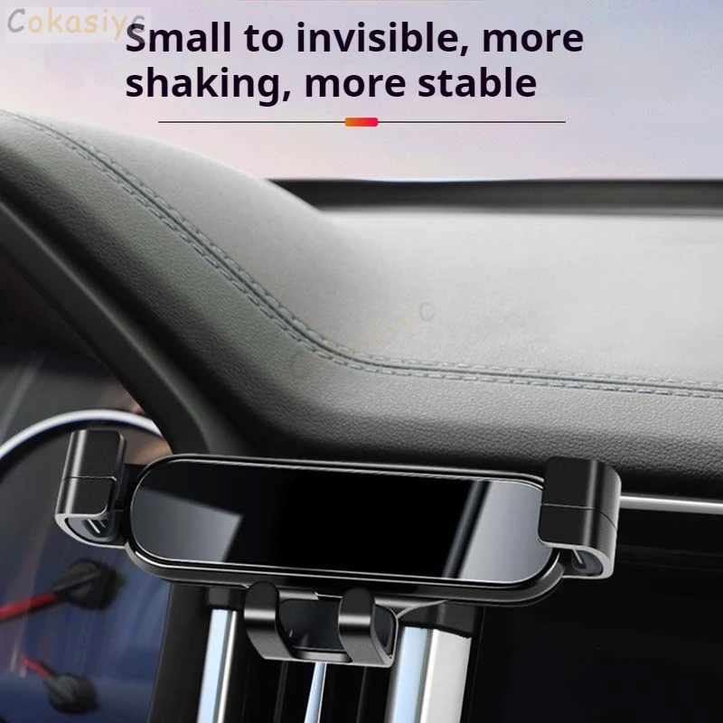 1Lot ABS Plastic For 2019-2023 Audi A6 C8 Special Car Phone Holder Fixed Bracket Stand Mobile Gravity Linkage