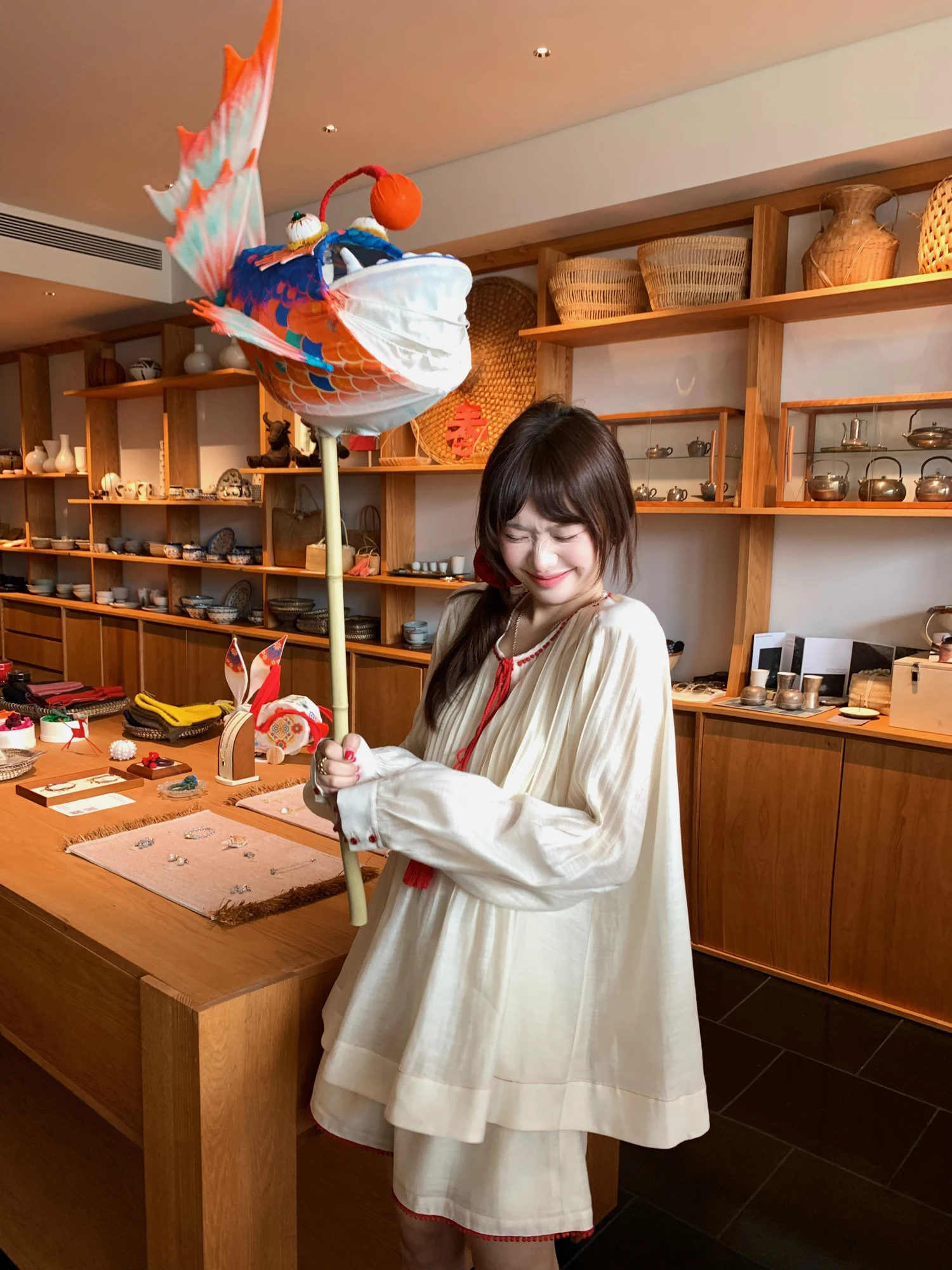 

Color Block Acetate Lyocell Linen Two-Piece Set High Waist Short Pants Long Sleeve Shirt for Women Spring Fashion Ensemble