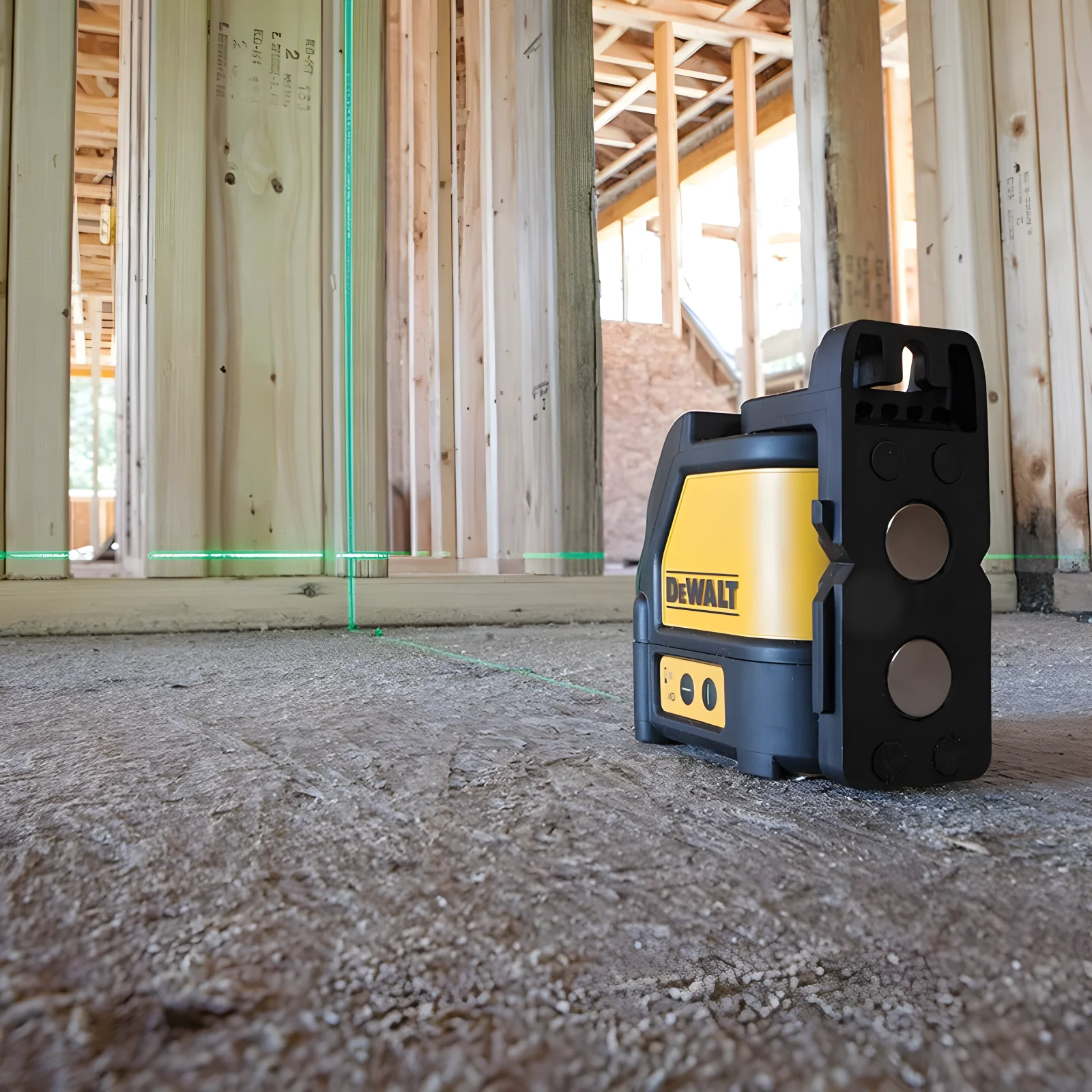 DEWALT level green light, strong light, two-line cross laser, infrared high-precision marking and plastering DW088CG