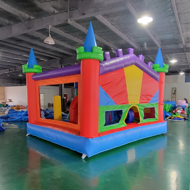 Multicolor Popular Design Inflatable Bounce House Castle Indoor/Outdoor PVC Kids Inflatable Trampoline Jump House