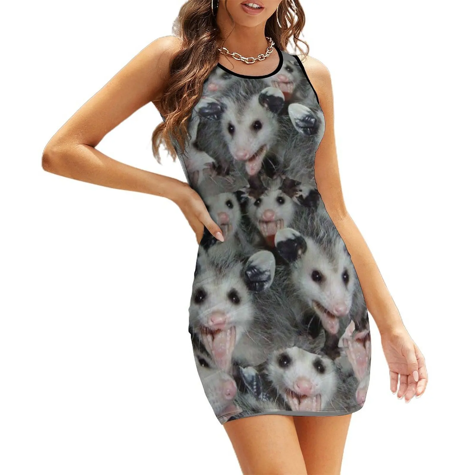 

Screaming Possum Sleeveless Sundress luxury women's party dress evening prom summer dress womens 2025 ceremony dresses