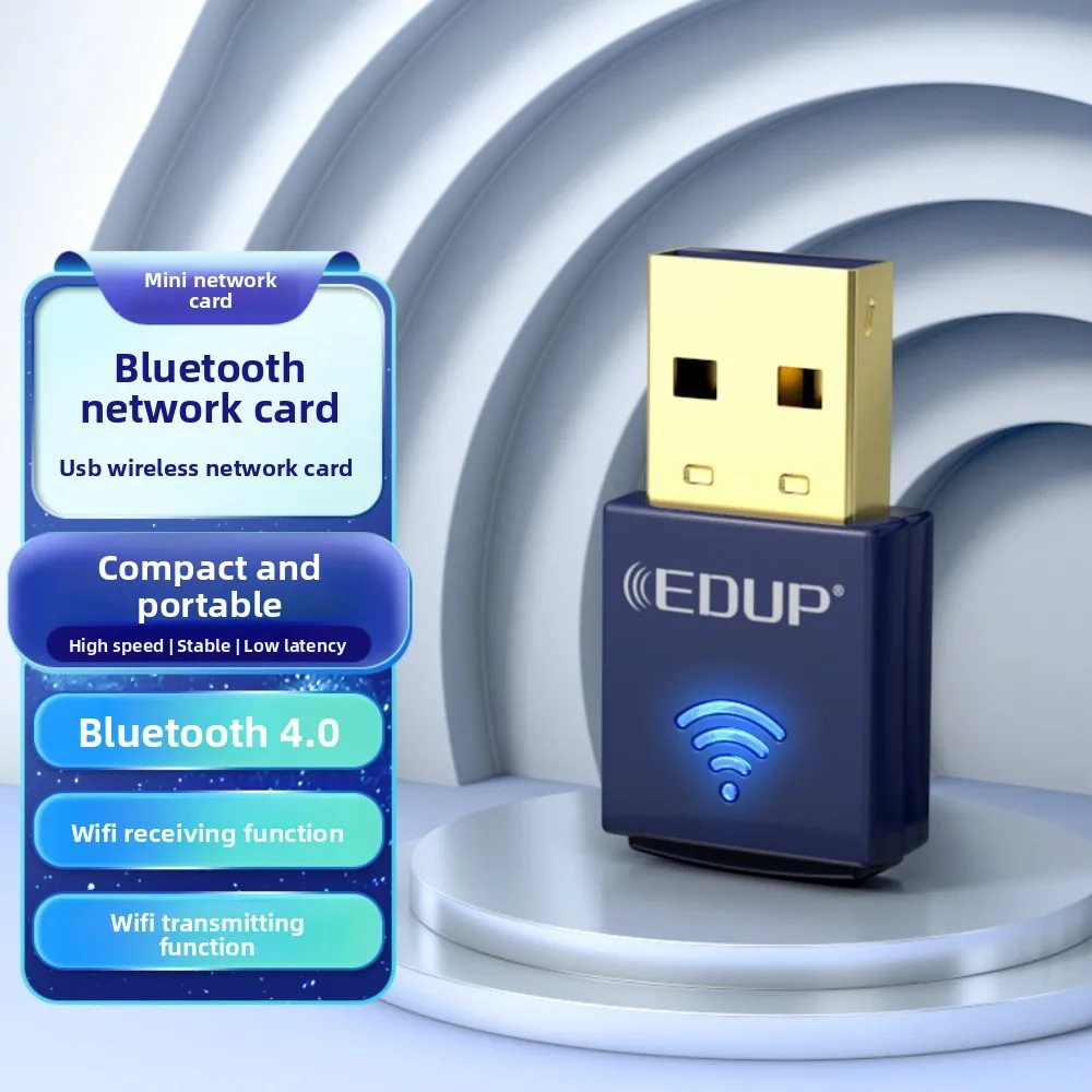 150Mbps 미니 WiFi 어댑터 미니 USB 블루투스 4.0 USB 네트워크 카드 드라이버 무료 2in1 동글 무선 WiFi 수신기 LAN 연결