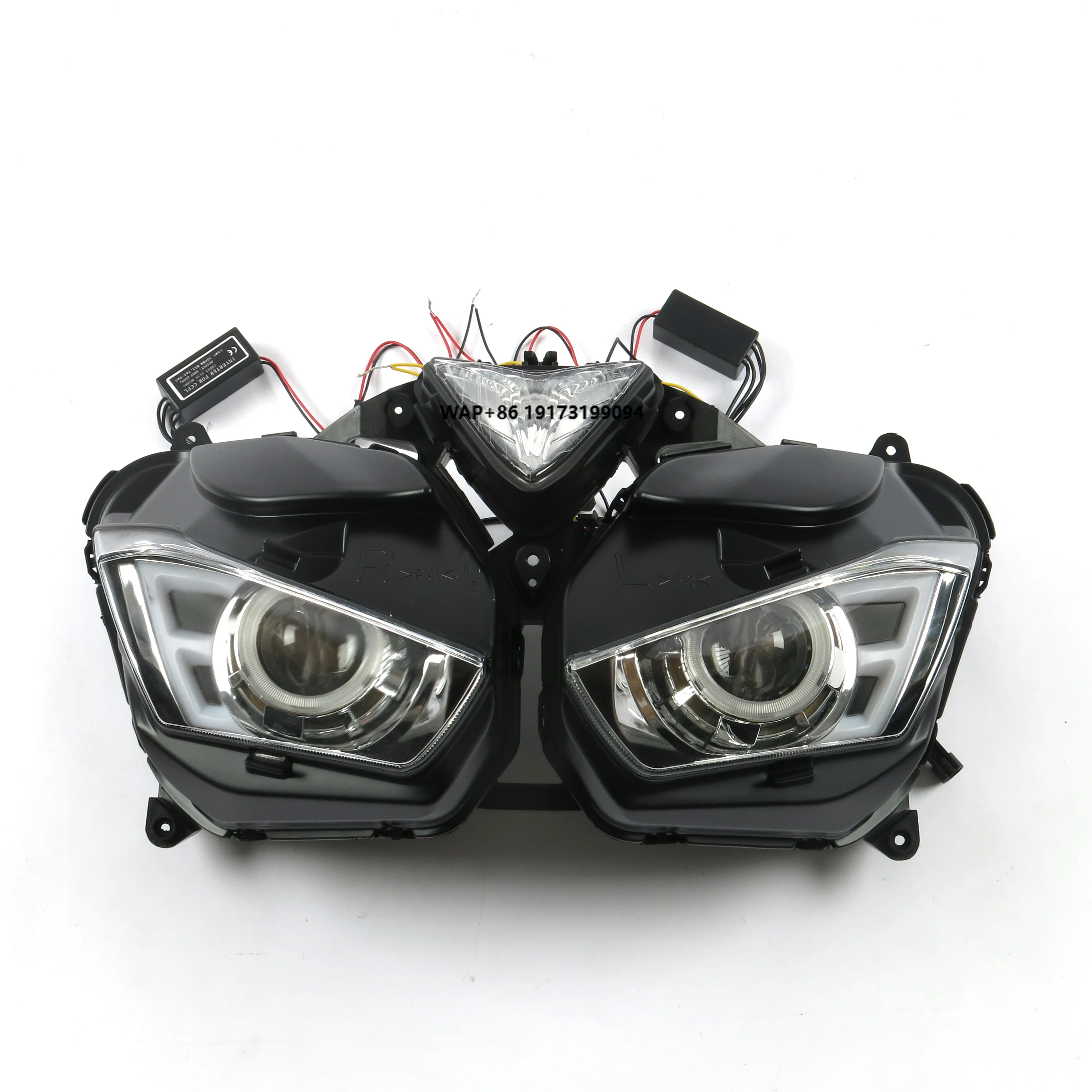 

Запчасти для велосипеда для аксессуаров для мотоциклов, фара R3/R25 2013-2018, передняя лампа с ангельскими глазами