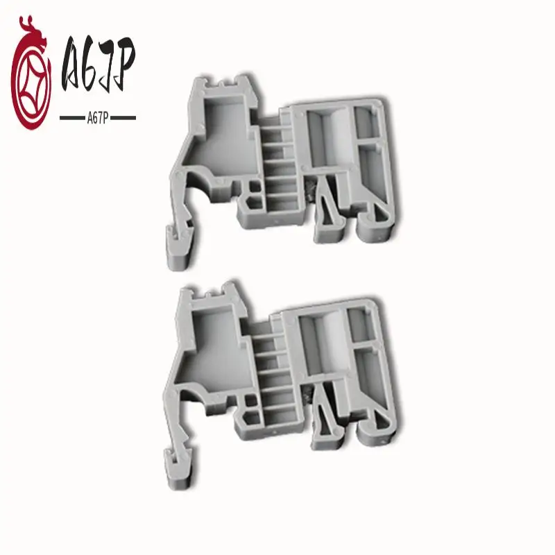 

A67P-E/Uk Din Rail Terminal Blocks End Stopper Bracket Grey,Terminal Block Connector(Pack Of 100)