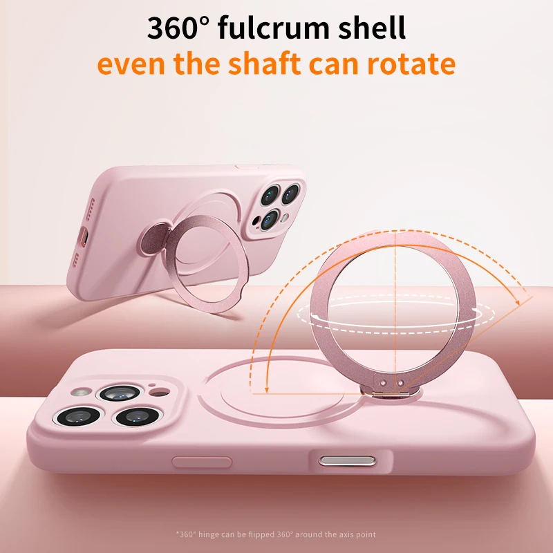 For iPhone 17 Pro Max Lanyard Magnetic Phone Case For iPhone Air 16 13 15 14 Pro Max For Magsafe Wireless Charge Silicone Cover - náhled 4