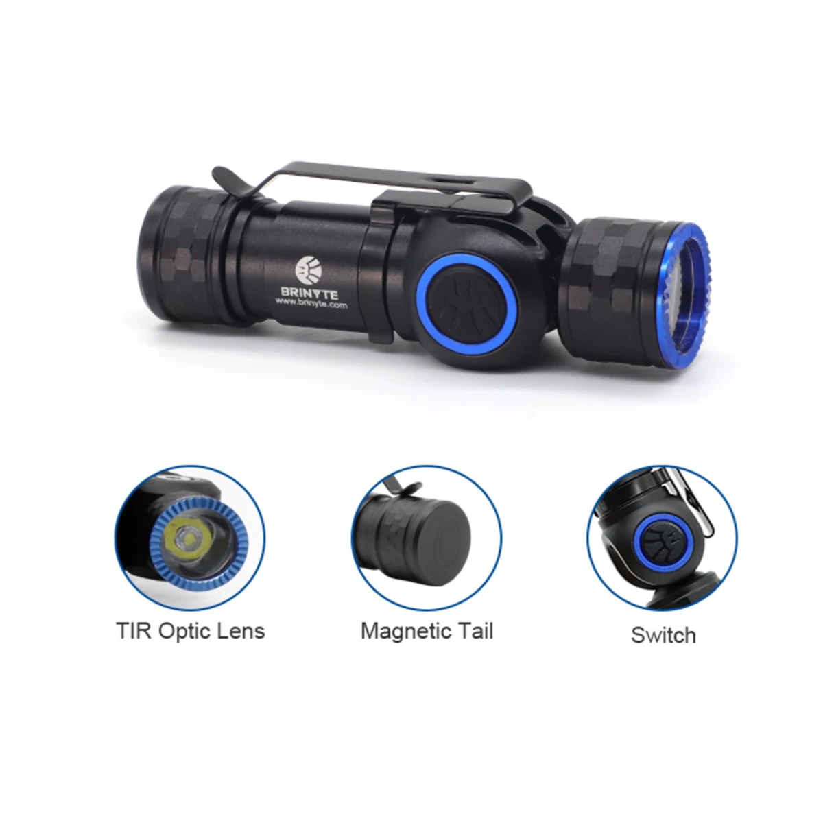 Brinyte HL16 Powerful CREE LED Cap Light Headlamp Rechargeable Head lantern Lamp Mini Multi-functional Head Flashlight Headlight