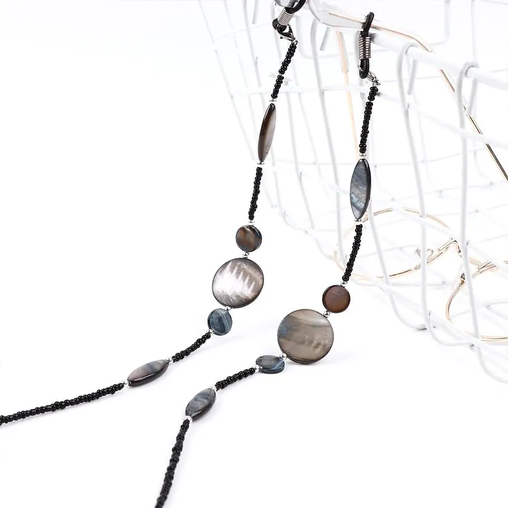 

Trendy Glass Beads Women Shell Beads Eyewear Retainer Sunglasses Chain Beaded Eyeglass Lanyard Glasses Chain