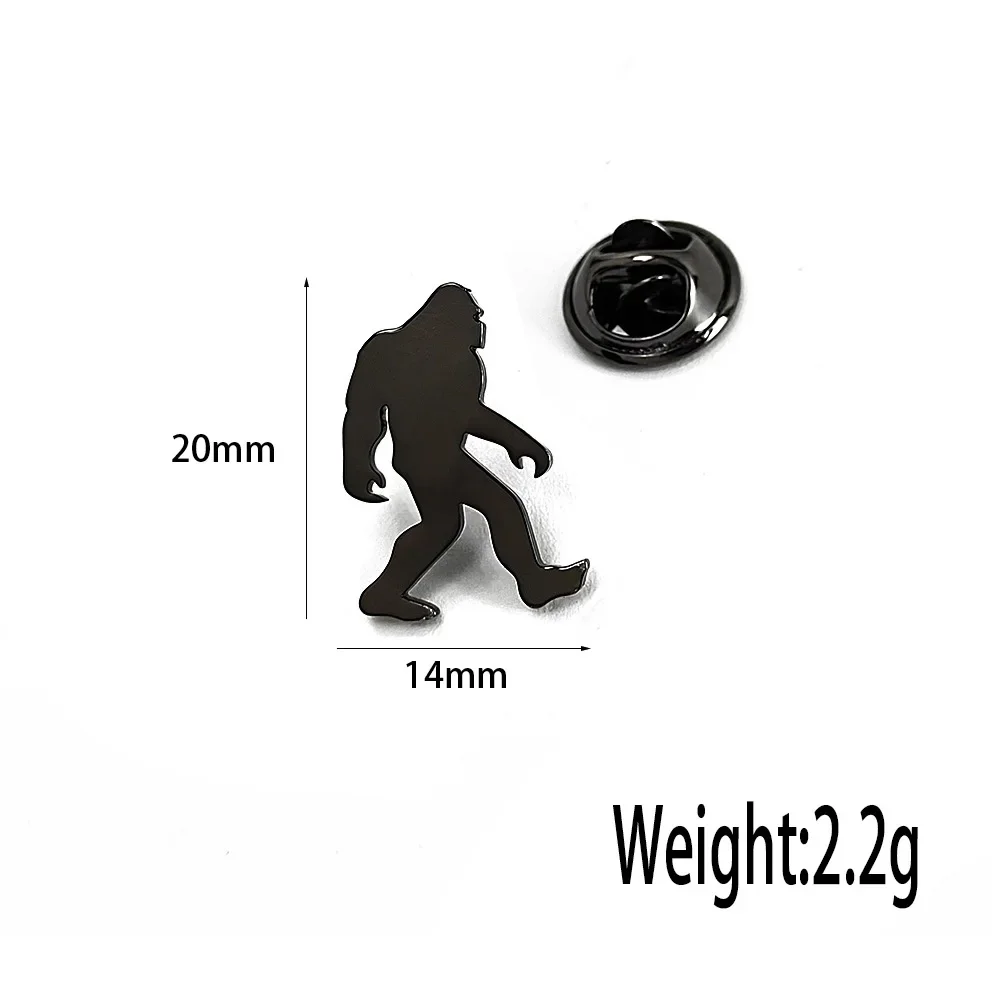 Cute Monkey Badge Cartoon Lovely Animal Brooches Metal Pin Funny Gifts Lapel Clothes Backpack Fashion Jewelry Accessories