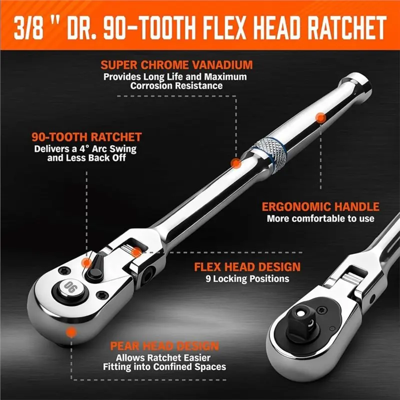 AAAN-CR-V Ratchet 3/8