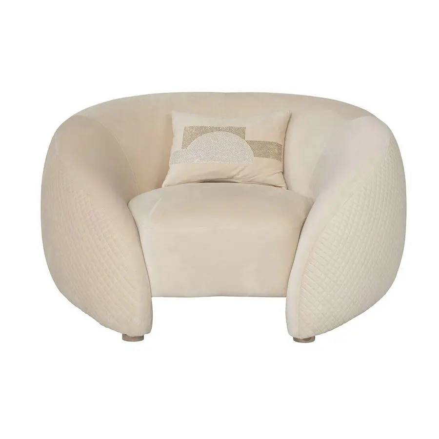 #Turkish Modern Luxury Upholstered Fabric Armchair Hotel Lobby Designer Accent Lounge Chair Single Sofa Chairs for Living Room