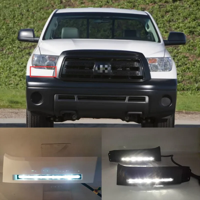 

Dimming Style Relay and high Power 12V LED Daytime Running Lights DRL fog lamp For Toyota Tundra 2007~2013 and Sequoia 2008~ON