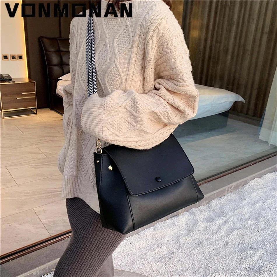 Fashion Simply PU Leather Crossbody Bag for Women 2024 Winter Solid Color Shoulder Messenger Bag Lady Chain Travel Small Handbag