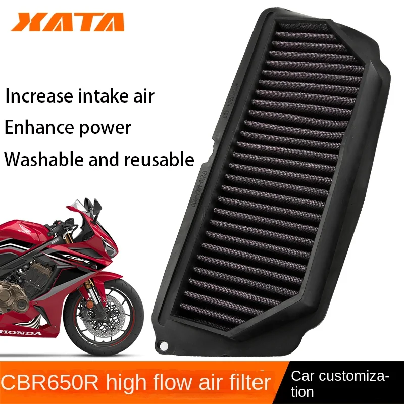 

For Honda Motorcycle CBR650R CB650R 19-22 Years Air Filter Cartridge Air Filter Grid Motorcycle Accessories Washable Reusable