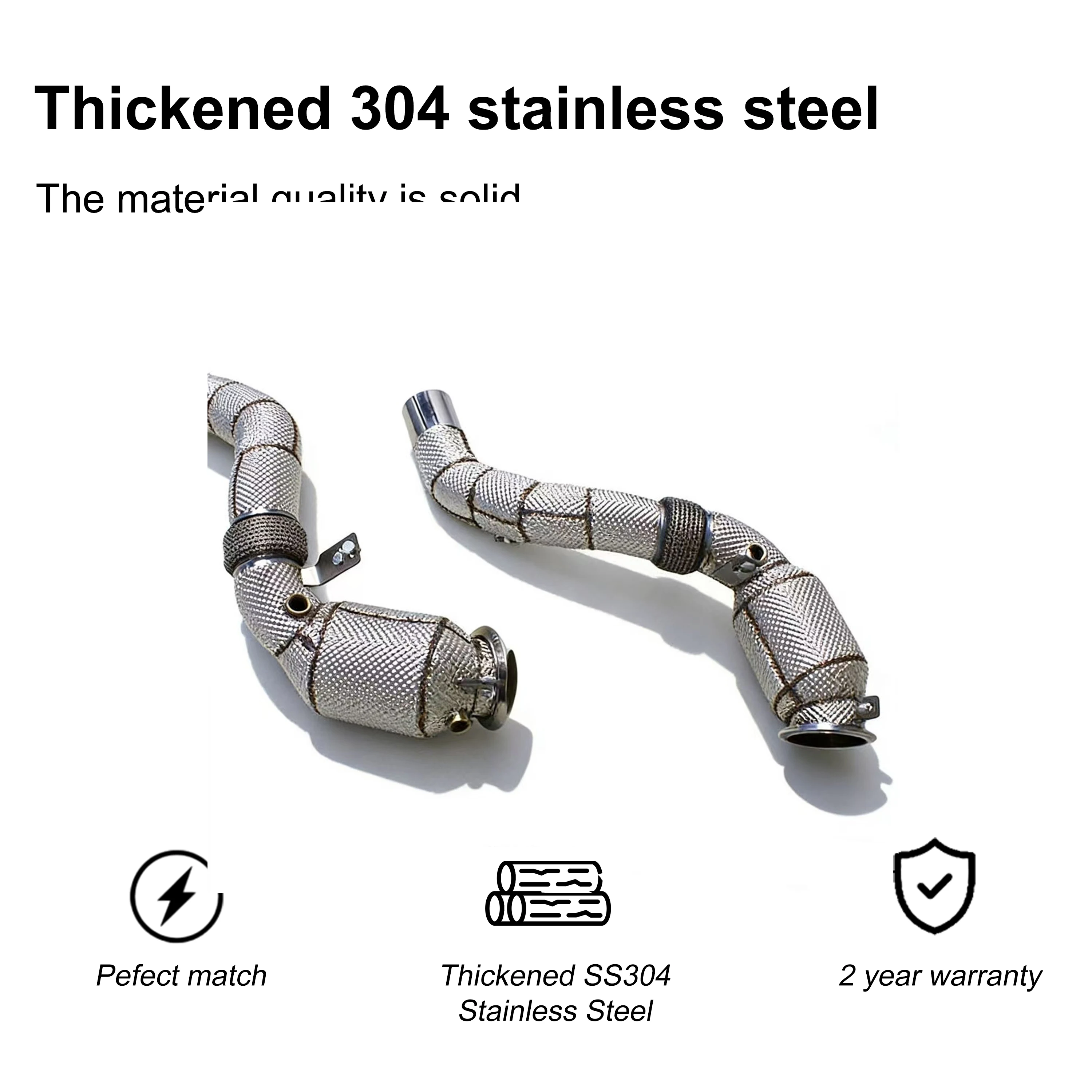 ACE Schnelle Lieferung Auspuffrohr Downpipe für BMW m550i 750i m850i X5 X6 X7 M50i N63 4.4T Freifluss-Auspuffanlage mit Katalysator – Detail 6