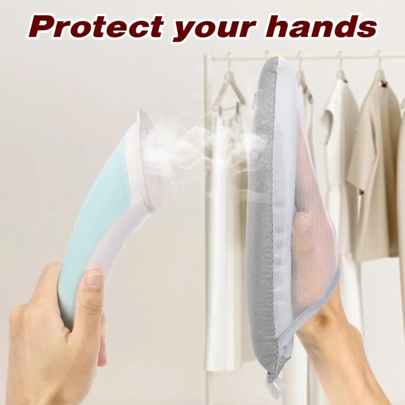 Handheld Mini Ironing Pads Garment Steamer Ironing Gloves Travel Portable Clothes Sleeve Ironing Heat Resistant Protective Mats