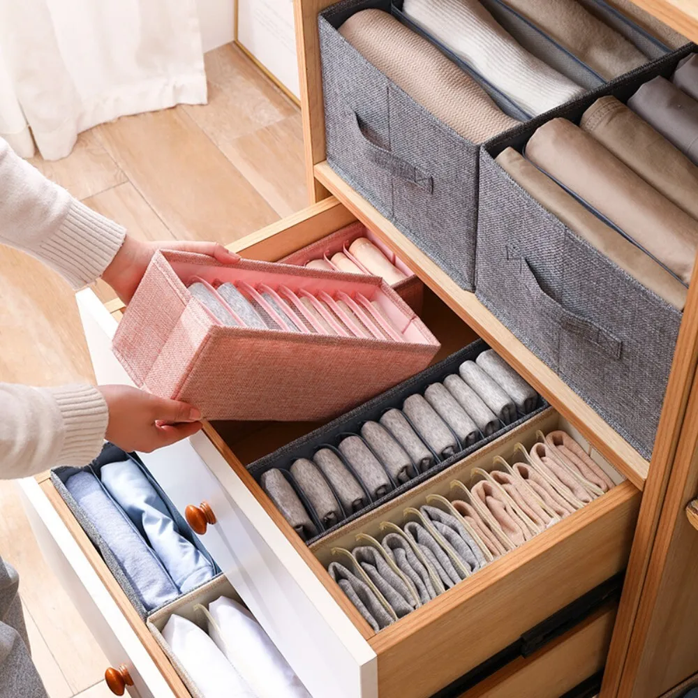 

Wardrobe Sweater Pants Clothes Storage Organizer Drawer Divider Box Home Clothing Layering Container Closet Storage Solution