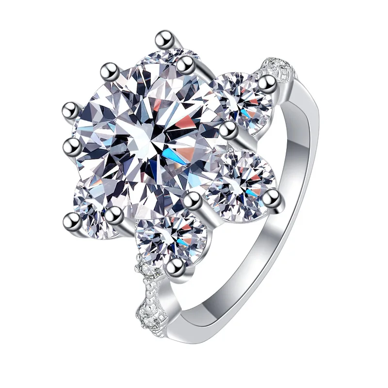 Imagem -05 - Azul Verde Moissanite Anéis para as Mulheres Rosa Moissanita S925 Prata Proposta de Jóias de Casamento Passe Diamante Teste Gra Carat