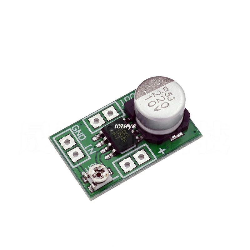 Mini placa amplificadora de potencia LM386 ajustable, módulo de amplificación de audio MP3, amplificador de señal de audio en miniatura DC 3,8 V-12V