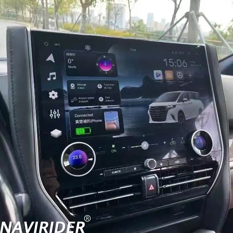 For Toyota Alphard 30 2015-2023 A30 Upgraded To 40 CarPlay Video Player GPS Stereo 4G WIFI 16.8inch All-new Car Radio Android