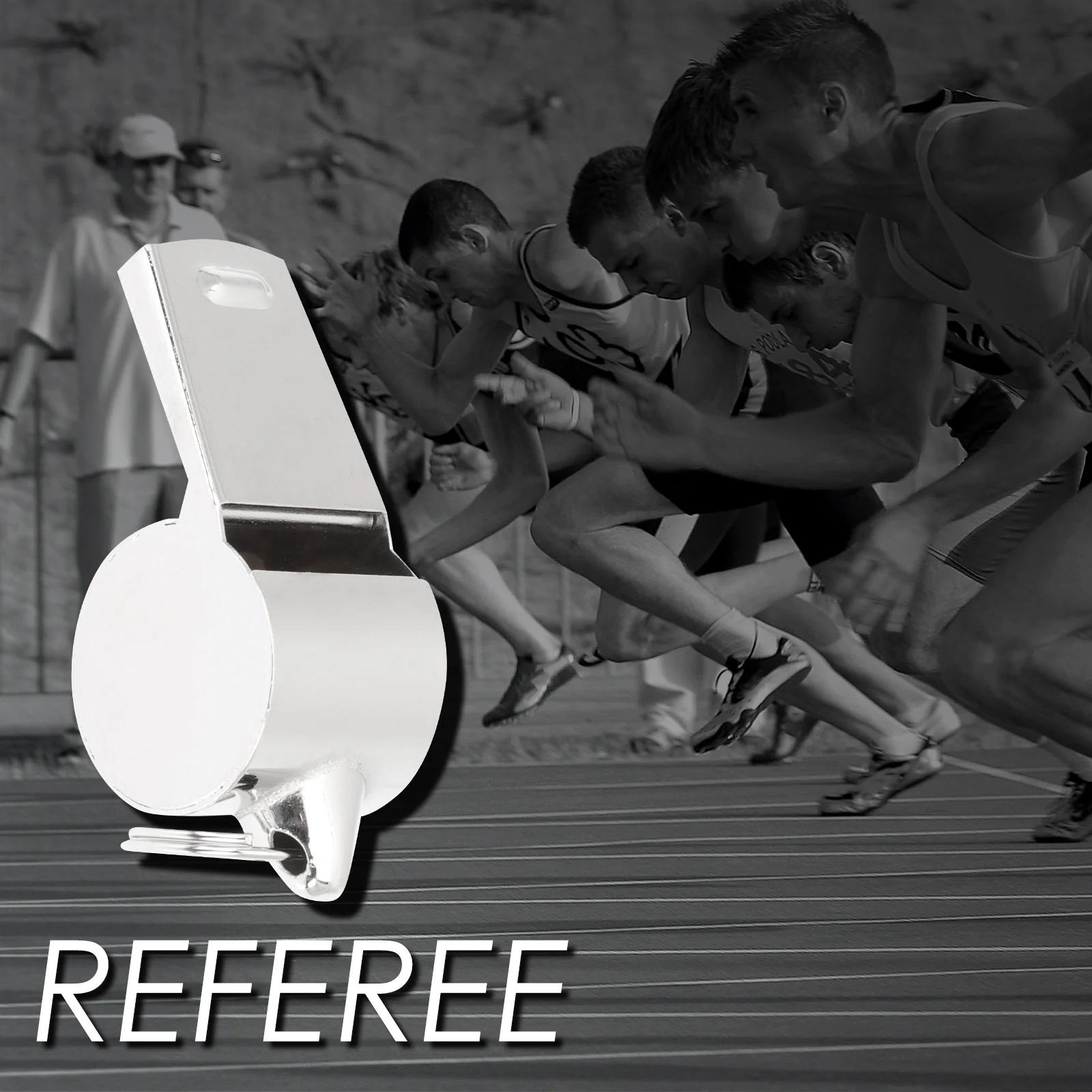 

2Pcs High-Quality Metal Whistles for Sports Referee Lightweight Portable Whistle with Rope Smooth Burr-Free Finish for Athletic