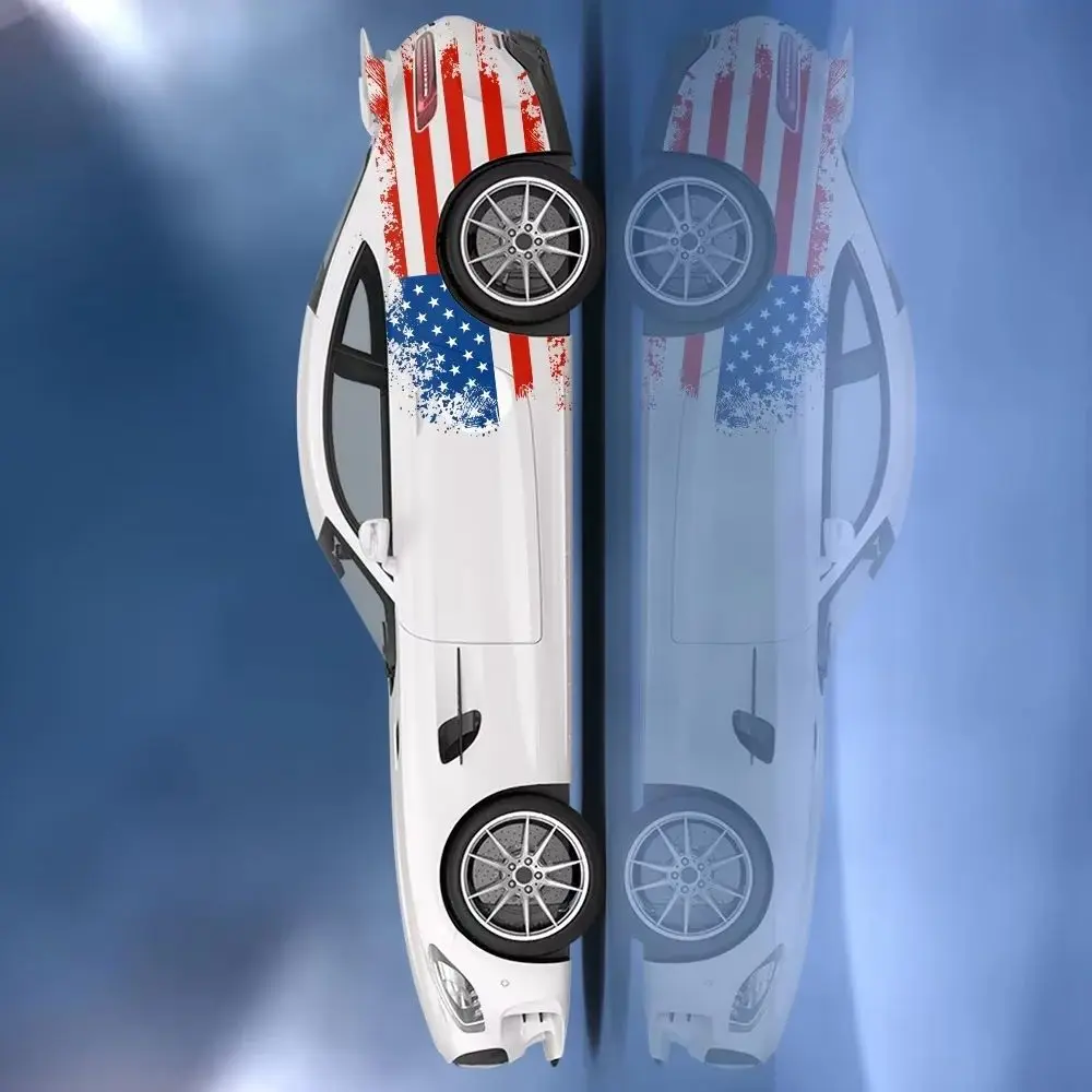 

American flag Body Side Sticker Universal Vinyl Self-Adhesive Decorative Accessories Paint Wrap Car Decal Sticker