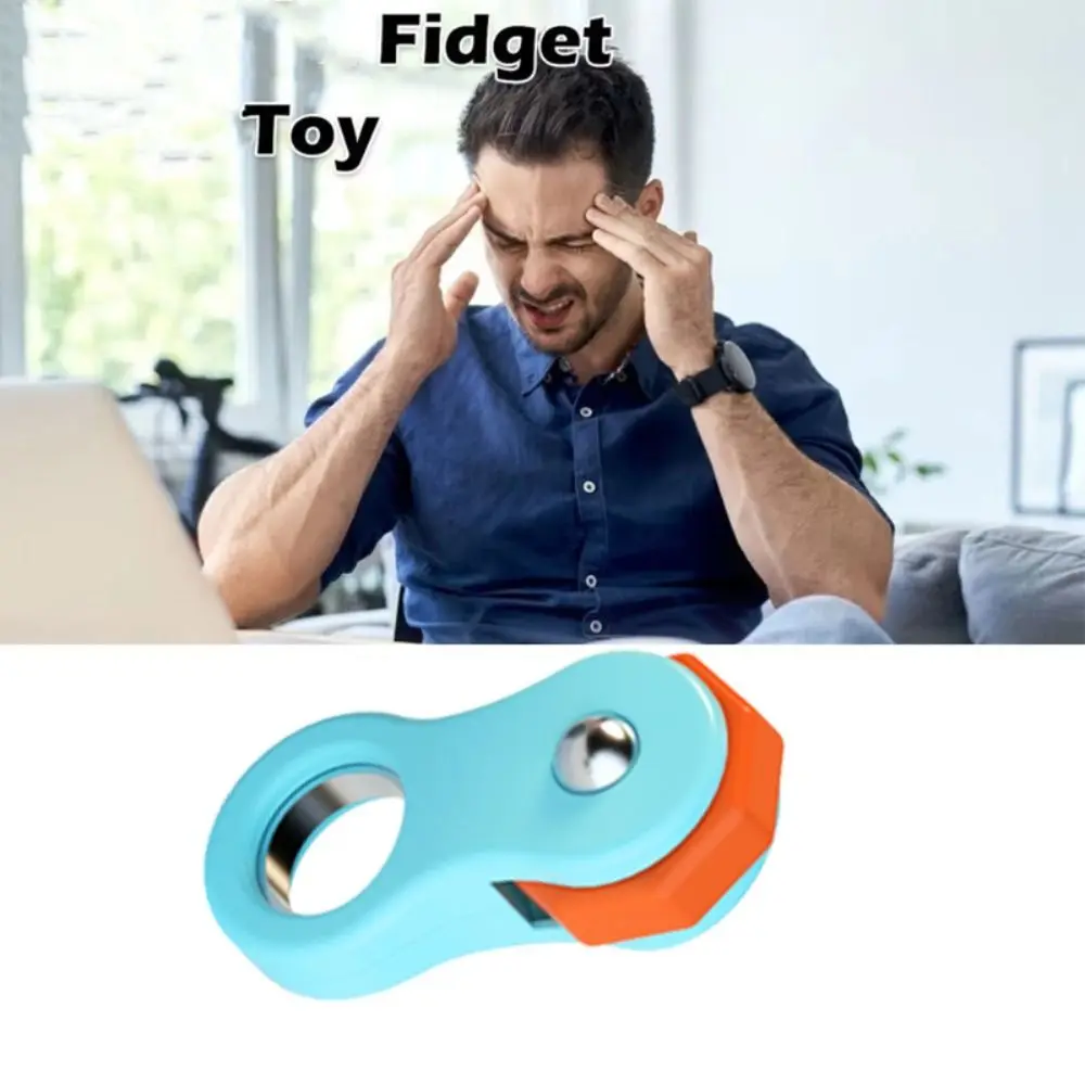 Hand Exerciser Gyro Rotating Puzzle Game Fidget Spinner Finger Tip Cube Handle Rotary Interesting Fidget Roller Gyroscope